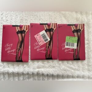 Sexy little things black thigh high classic stockings glam it up size c bundle